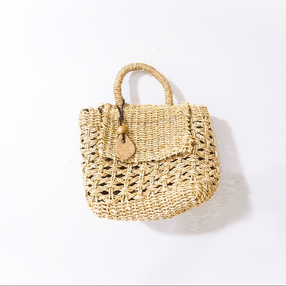 Vintage Esprit Straw Purse